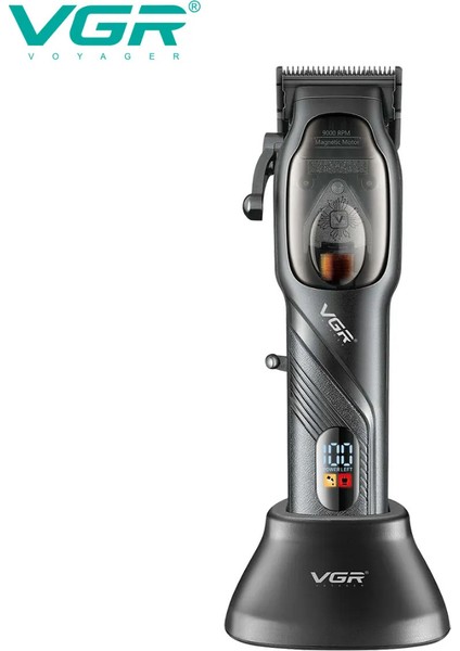 Profesyonel Şarjlı Saç Kesme Makinesi V-269 - LED Ekran, 9000 Rpm Motor, Dlc Kaplı Bıçaklar modelleri