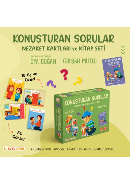 Konuşturan Sorular - Nezaket Kartları ve Kitap Seti - Gülşah Mutlu