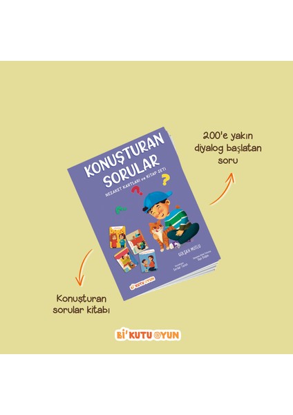 Konuşturan Sorular - Nezaket Kartları ve Kitap Seti - Gülşah Mutlu