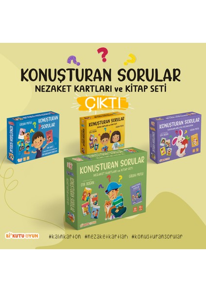 Konuşturan Sorular - Nezaket Kartları ve Kitap Seti - Gülşah Mutlu