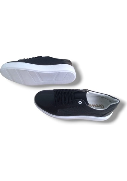 GE0065-2 Deri Antibakteriyel Eva Taban Yanlar Lazer Desen Koku Yapmayan Erkek Ayakkabı modelleri