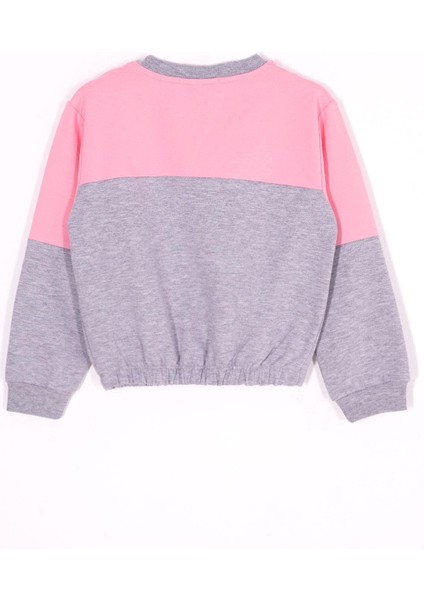 Bisiklet Yaka Uzun Kol Açık Pembe Renk Kız Çocuk Esofman Takım fırsatları