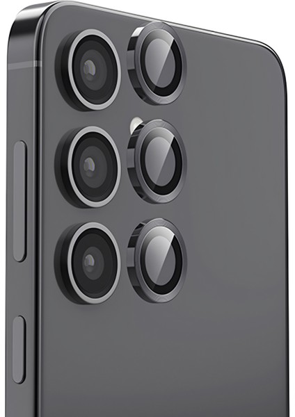 Samsung Galaxy S25 Plus ile Uyumlu Kamera Camı Lens Koruyucu Halka Seti - FC381