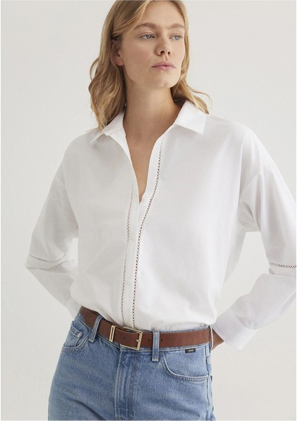 Kadın Gömlek Oversize / Geniş Kesim 1211030-620