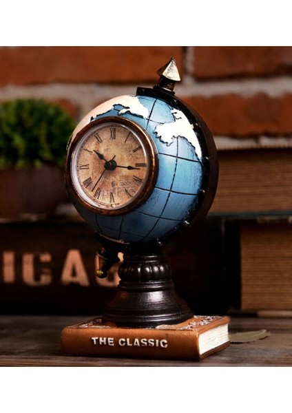 Dünya Küre Masa Saati Dekoratif Biblo fiyatları