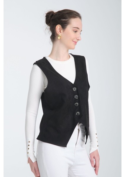 Scuba Suet V Yaka Siyah Yelek