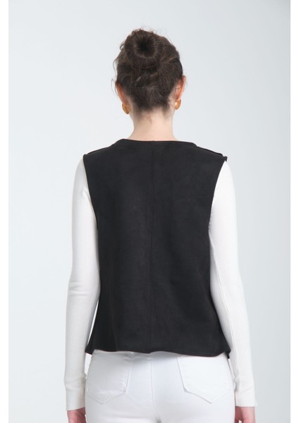 Scuba Suet V Yaka Siyah Yelek indirimleri