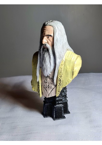 Saruman Büst / Figür - Yüzüklerin Efendisi - The Lord Of Rings -15CM