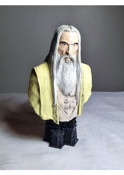 Saruman Büst / Figür - Yüzüklerin Efendisi - The Lord Of Rings -15CM