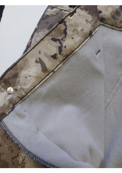 Kışlık Termal Polarlı Taktik Kamuflaj Su Gecirmez Pantolon