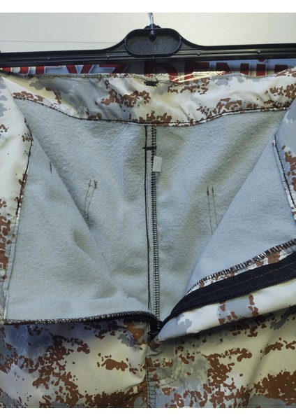 Kışlık Termal Polarlı Kar Desen Kamuflaj Pantolon Mebranlı modelleri