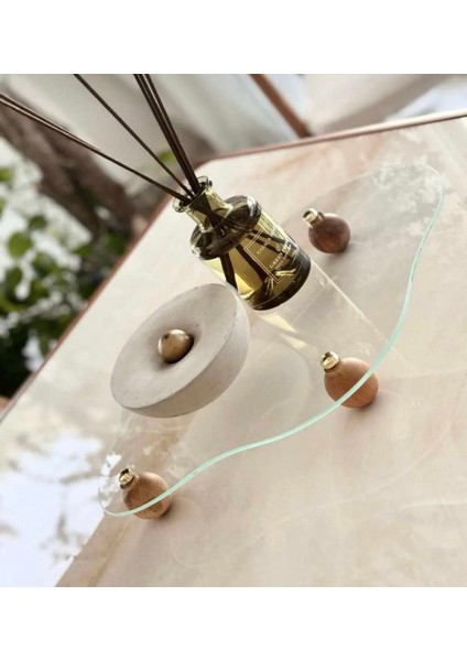 Dekoratif Eğri Cam Tepsi