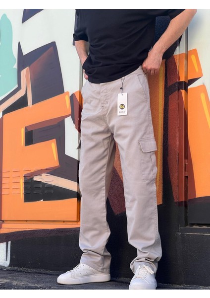 Elitwear Erkek Baggy Kalıp Yan ve Arka Cepli Bol Pantolon