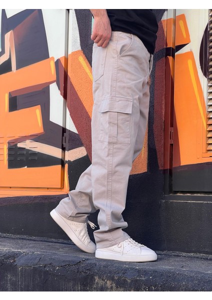 Elitwear Erkek Baggy Kalıp Yan ve Arka Cepli Bol Pantolon