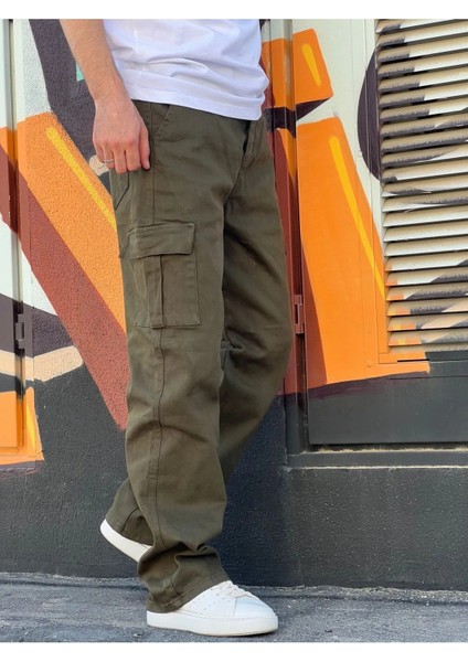 Elitwear Erkek Baggy Kalıp Yan ve Arka Cepli Bol Pantolon