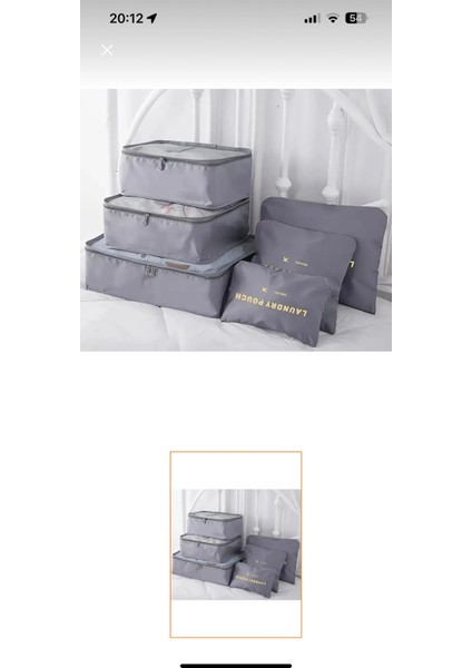 6 Parça Seyahat Düzenleyici Set