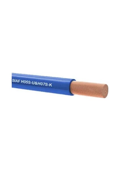 Kablo Yanmaz 0,35 mm Çok Telli Tek Damarlı Mavi 40 Metre Top