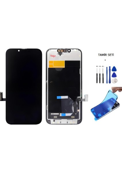 Apple iPhone 13 Uyumlu LCD Ekran Dokunmatik ( Jk Marka ) + Tamir Seti + Toz Bantı
