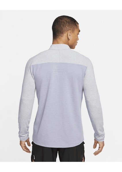 Pinnacle Run Division Yarım Fermuarlı Erkek Sweatshirt