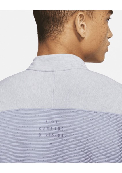 Pinnacle Run Division Yarım Fermuarlı Erkek Sweatshirt