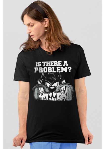 Taz Problem Siyah Kadın Tshirt
