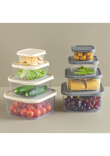 4'lü Set Quick Box Mikrodalga ve Difrizde Kullanılabilen Çok Amaçlı Saklama Kabı Seti