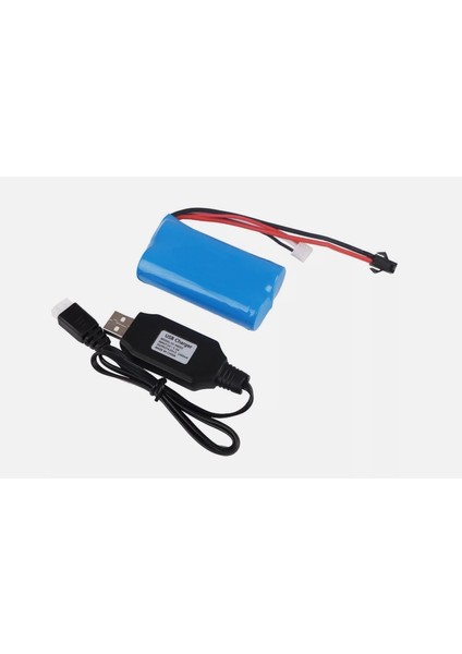 7.4V 1500 Mah 18650 Li-On Oyuncak Bataryası ve USB Şarj