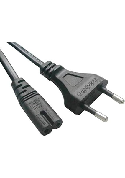 Teyp Işıldak Tv LCD Tv Fişi 2 Pin Power Kablo 2 Uçlu Güç Kablosu