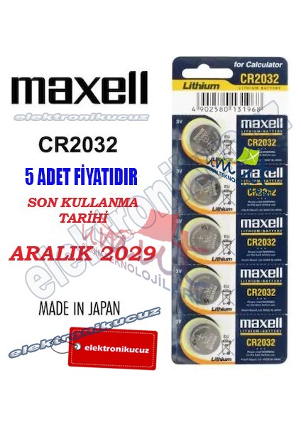 Xiaomi Mi 2 Akıllı Termometre Uyumlu 3V Pili CR2032 Cr 2032 Xiaomi Akıllı Sıcaklık ve Nem Ölçer Termometre Pili Bataryası CR2032 Cr 2032