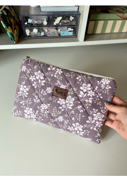 Mor Çiçekli Tasarım Tablet Kılıfı
