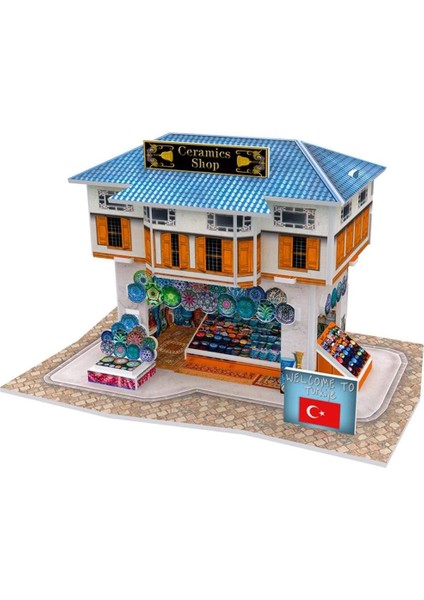 CUB/W3111H 3D 25 Parça Puzzle Türk Seramik Mağazası