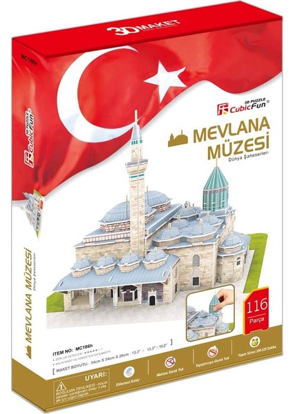 3D 116 Parça Puzzle Mevlana Türbesi