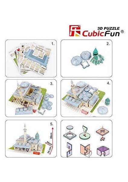 3D 116 Parça Puzzle Mevlana Türbesi