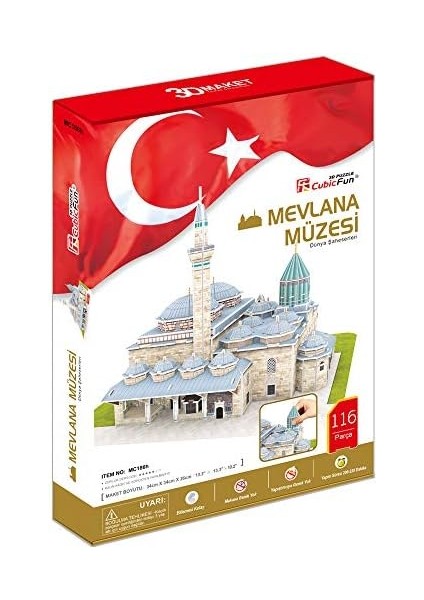 3D 116 Parça Puzzle Mevlana Türbesi