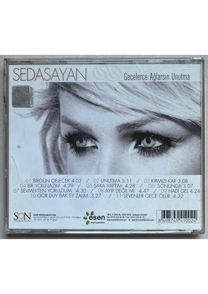 Seda Sayan - Gecelerce Ağlarsın Unutma CD fiyatları