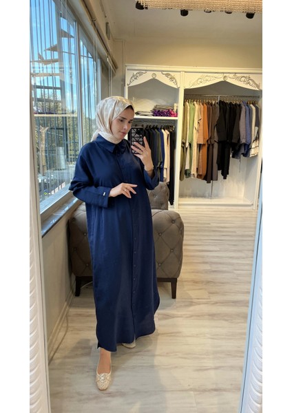 7010 Uzun Gömlek - Lacivert