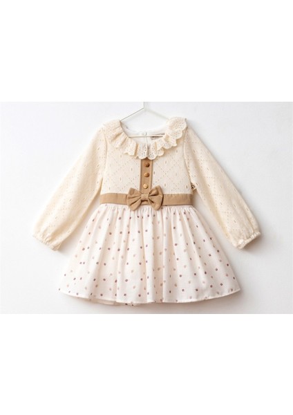 Kız Çocuk Fiyonklu Elbise