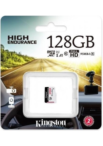 Kıngston Microsd 128GB Endurance SDCE/128GB CLASS10 Hafıza Kartı