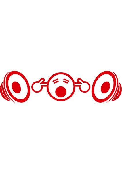 Yüksek Ses Sticker - Loud Voice Sticker - Oto Sticker - Araba Sticker - Araç Sticker - Duvar Sticker - Laptop Sticker