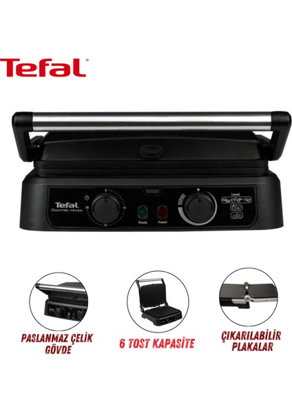 5 Kademeli Premium Izgara ve Tost Makinesi, Zamanlayıcı, Çıkarılabilir Plakalar + Onerous Mutfak Tartısı