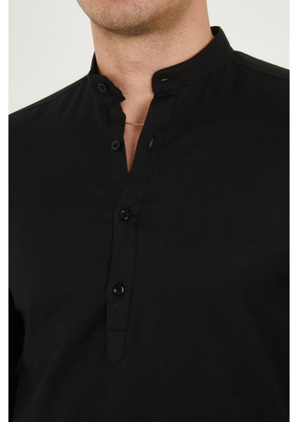 Jack Carısma Yarım Pat Hakim Yaka Pamuklu Likralı Gömlek modelleri