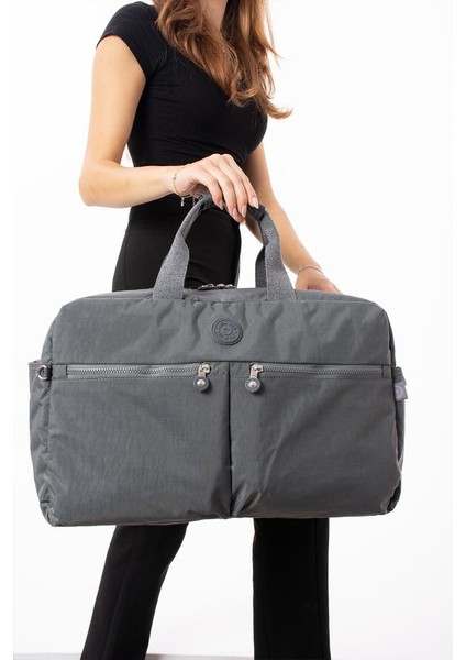 Seyehat Spor Çantası Kabin Boy Valiz 45*35 cm Omuz ve Çapraz Askılı Hafif Klinkır Çanta Su Itici