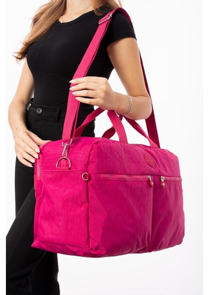 Seyehat Spor Çantası Kabin Boy Valiz 45*35 cm Omuz ve Çapraz Askılı Hafif Klinkır Çanta Su Itici