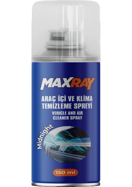 150 ml Maxray Araç Klima Koku Giderici Koku Bombası – Mıdnıght Sprey