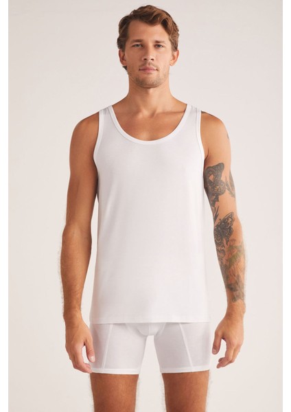 Iç Giyim 3 Adet K.o.m Fredo Askılı Mikro Modal Basic Atlet