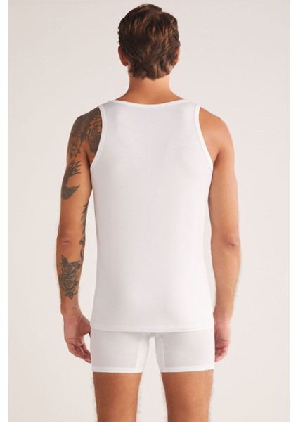 Iç Giyim 3 Adet K.o.m Fredo Askılı Mikro Modal Basic Atlet modelleri