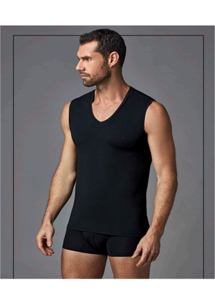 Iç Giyim 2'li Micro Modal Kolsuz V Yaka Atlet