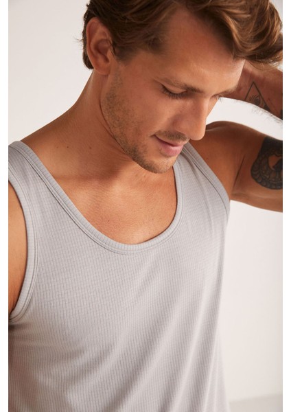 Iç Giyim 3 Adet K.o.m Grey Jakar Desenli Erkek Atlet fiyatları