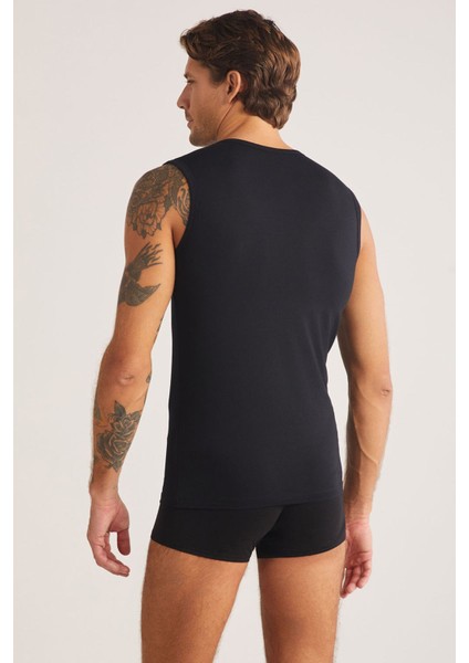 Iç Giyim 2'li Paket Kom Nick Bisiklet Yaka Basic Erkek Atlet fırsatları