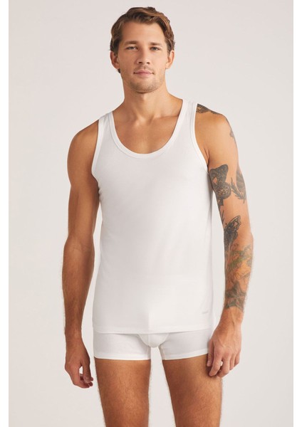 Iç Giyim Kom Scott Askılı 2 Li Basic Erkek Atlet